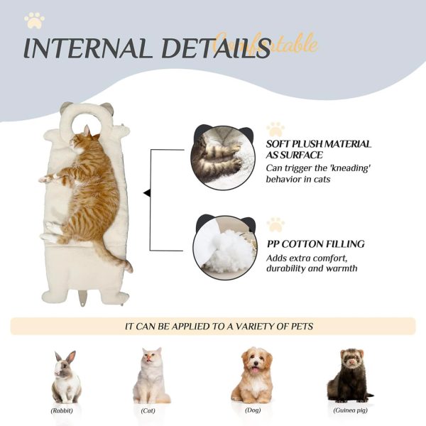 WOWMAX Soft Plush Cat Sling Carrier for Traveling & Shopping - Image 3