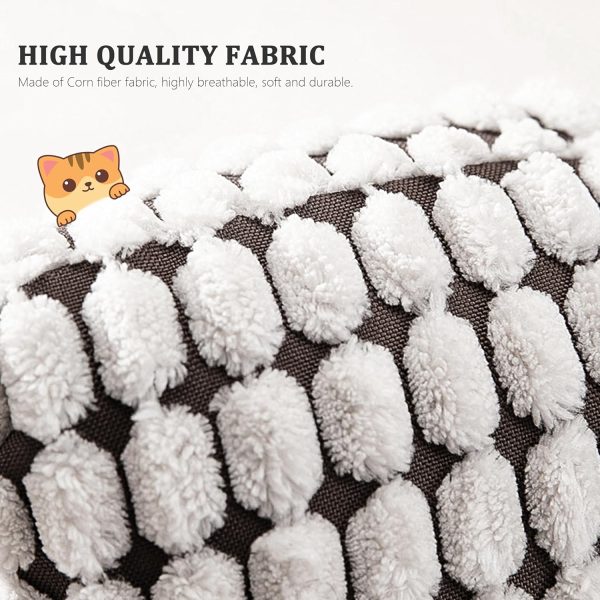 WOWMAX Modern Fluffy Cat & Small Dog Bed with Washable Cover - Image 9
