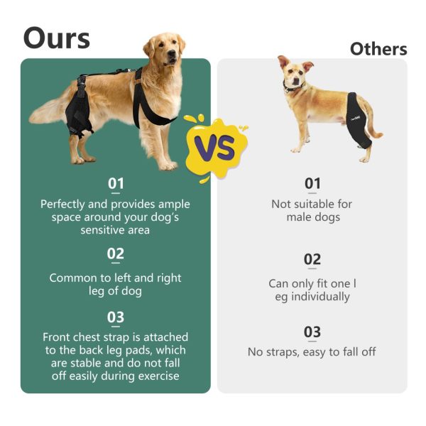 WOWMAX Dog Knee Protector for Running, Jumping & Recovery - Image 3