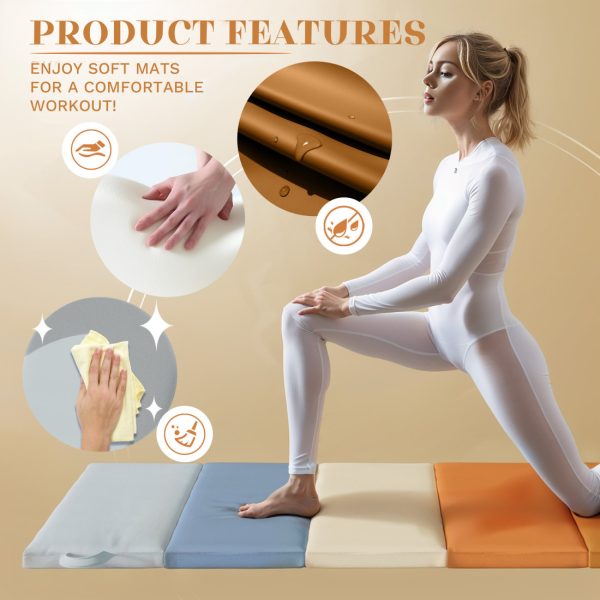 WOWMAX Foldable Gymnastics Mat: Versatile & Portable Exercise Accessory - Image 9