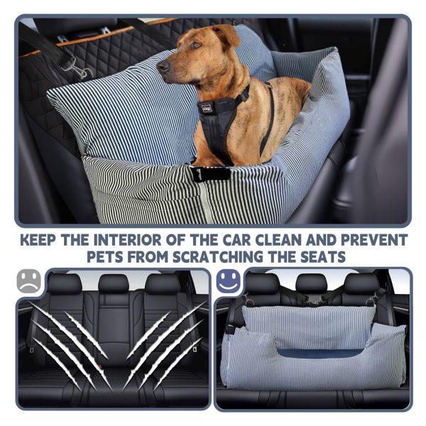 WOWMAX Pet Travel Booster Seat for Dogs with Waterproof Pad - Image 11