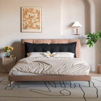 wowmax large flat body pillow black 1708