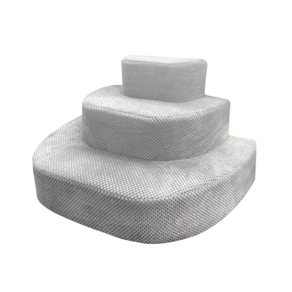 WOWMAX Corduroy Pet Stairs - Non-slip 3 Tiers for Easy Access - Image 10