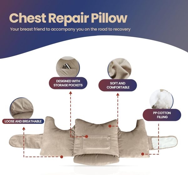 wowmax thoracic surgery recovery pillow 1746