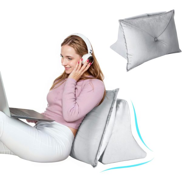 WOWMAX Self-Supporting Wedge Backrest Cushion for Reading